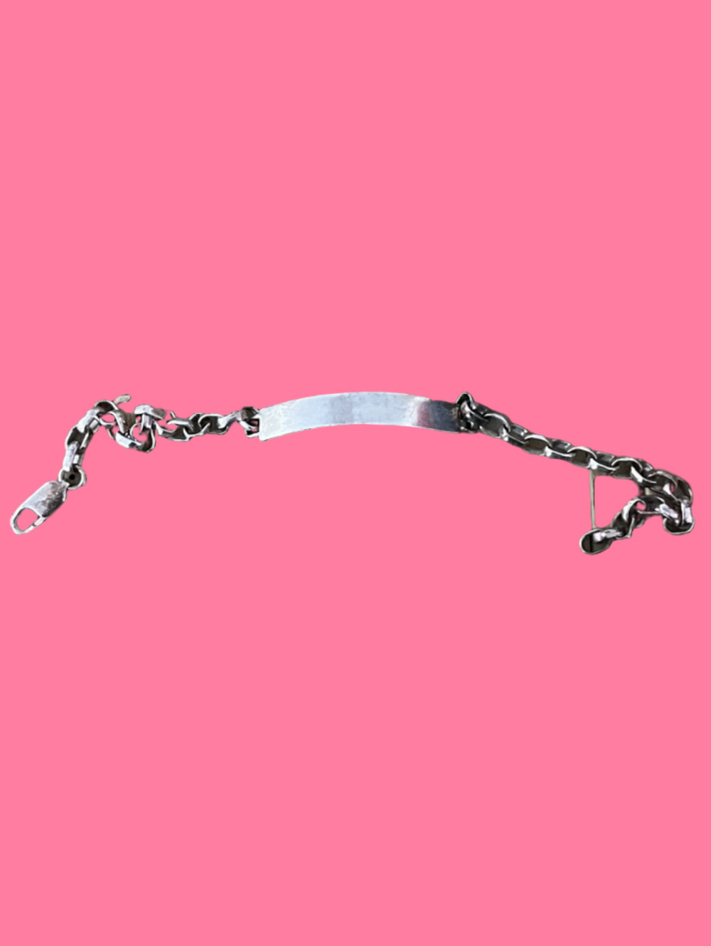 Minimalist Silver ID Bracelet